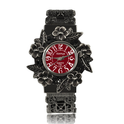 Reloj de Cuarzo con Flores en Relieve - Image 8