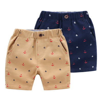 Pantalones Cortos Infantiles Estampado Casual para Playa - Image 3