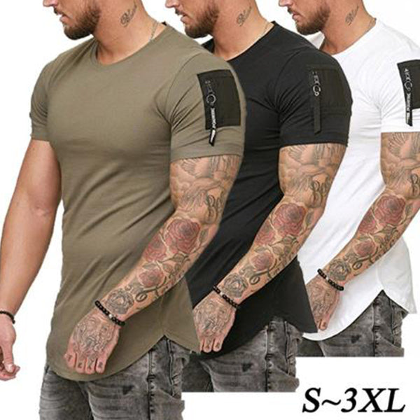 Camisetas Manga Corta Hombre Colores Lisos