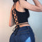 Camisola de Encaje Transparente Elegante