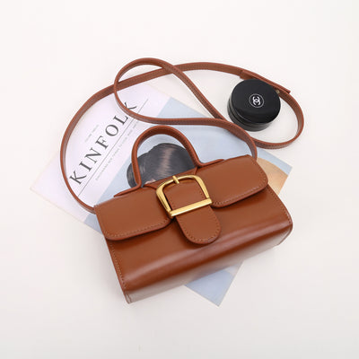 Bolso Doctor Cuadrado de Cuero con Hebilla Francesa - Image 11