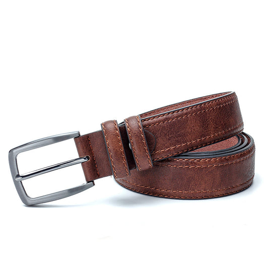 Cinturón de Cuero Vintage para Hombre - Diseño Clásico Luxury con Hebilla Premium - Image 9