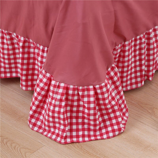 Conjunto de Pijama Cuadrille Estilo Princesa Coreano de 4 Piezas con Encaje - Image 2