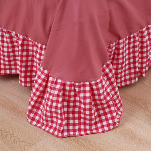 Conjunto de Pijama Cuadrille Estilo Princesa Coreano de 4 Piezas con Encaje - Image 2