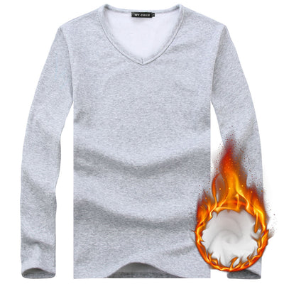 Camiseta Térmica Manga Larga Hombre Invierno - Terciopelo Suave Ajuste Slim Tallas Grandes - Image 5