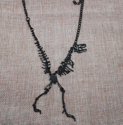 Collar Colgante Dinosaurio Esqueleto Aleación Estilo Personalidad Exagerado - Image 2
