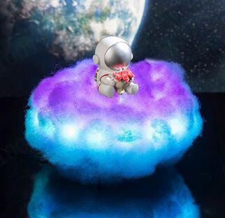 Lámpara Astronauta con Nubes LED y Efecto Arcoíris para Niños - Image 12