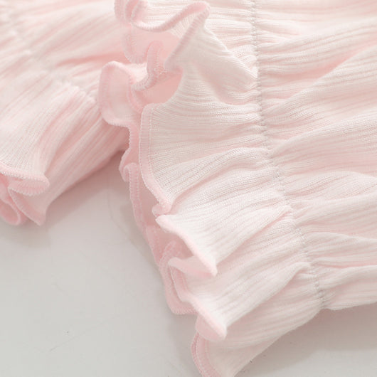 Conjunto Infantil de Pantalones Cortos y Blusa - Niña Color Liso - Image 7