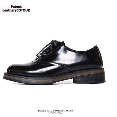 Zapatos de Cuero Bicolor con Suela Gruesa para Hombre - Casual y Profesional - Image 5