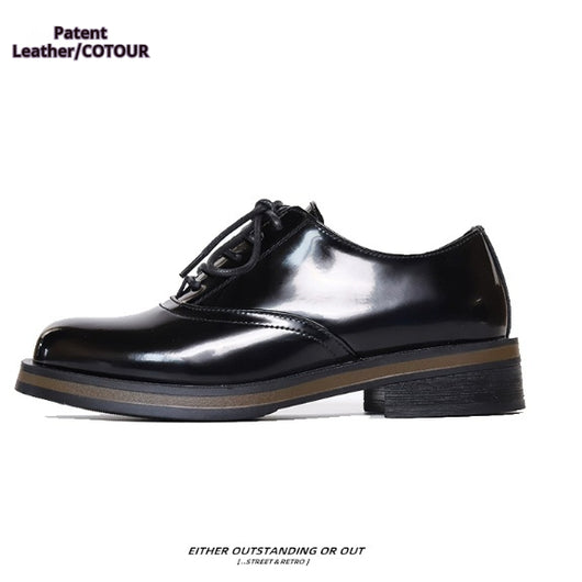 Zapatos de Cuero Bicolor con Suela Gruesa para Hombre - Casual y Profesional - Image 5