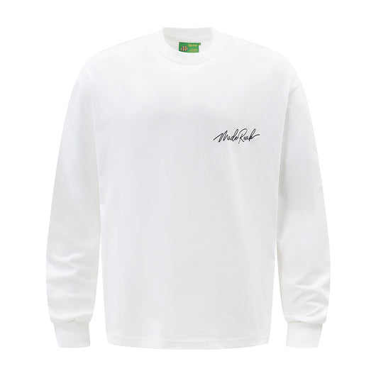 Blusa Larga Holgada con Bordado y Letras Manuscritas - Image 13