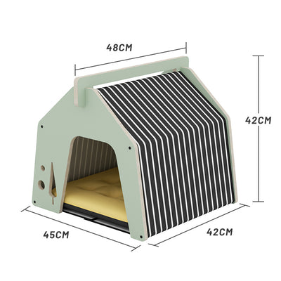 Casa Árbol Gato Madera Maciza Multicapa Aislante Térmico Todo Clima - Image 6