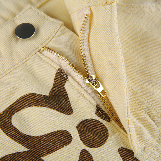 Jeans Rectos con Estampado Street Wear Casual - Image 16