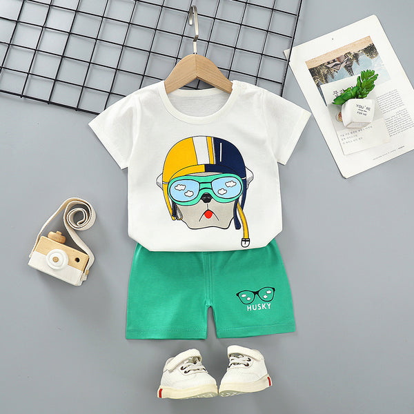 Camiseta de Algodón Manga Corta para Niños - Traje de Verano - Image 16