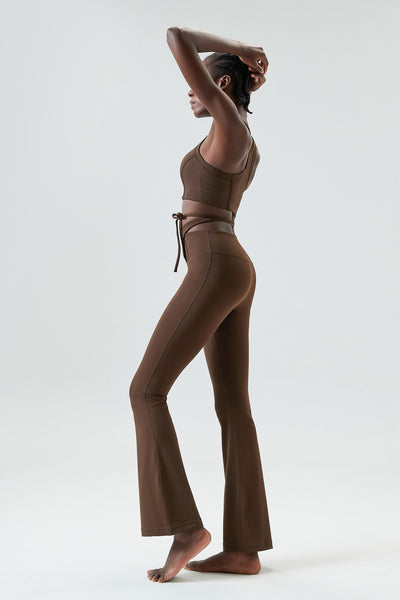 Pantalones Yoga Ajustados con Cordón para Mujer Tallas Grandes - Image 12