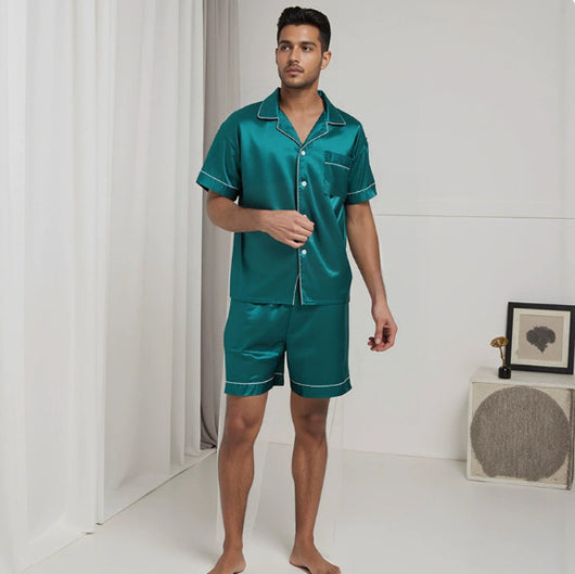 Pijama Hombre Cuello Solapa Talla Grande Cómodo y Transpirable - Image 15