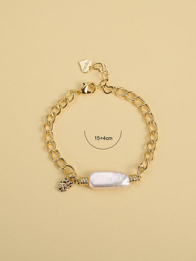 Pulsera Vintage Clásica con Perlas y Metal Europeo Americano - Image 14