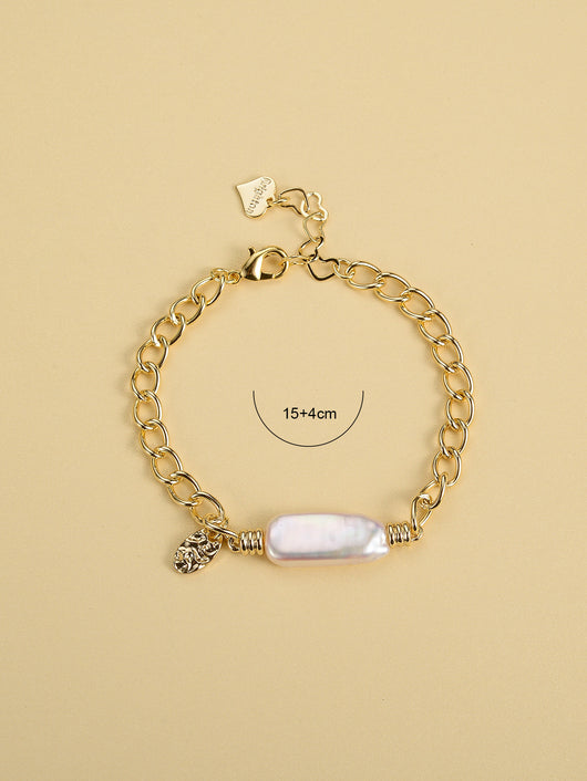 Pulsera Vintage Clásica con Perlas y Metal Europeo Americano - Image 14