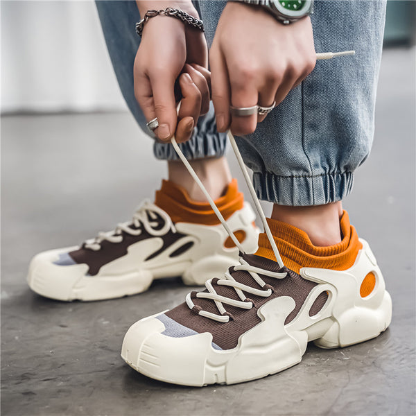 Zapatillas Deportivas con Malla Transpirable y Plataforma Elevada
