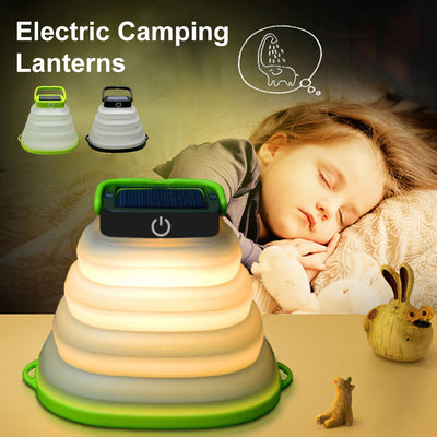 Linterna Solar Camping Plegable IP68 - Luz LED Recargable USB para Tienda de Campaña - Image 2