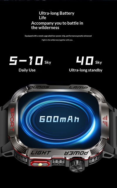 Reloj Inteligente Deportivo con Altímetro Barométrico y Llamadas Bluetooth - Image 9