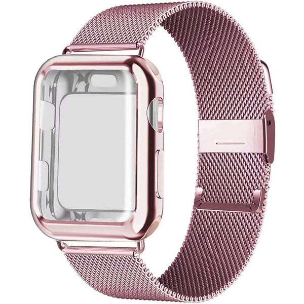 Correa Milan Loop + Funda Protectora Compatible con Apple Watch 5/4/3