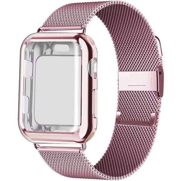 Correa Milan Loop + Funda Protectora Compatible con Apple Watch 5/4/3