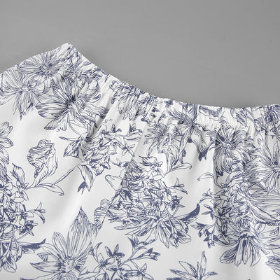 Conjunto de Dos Piezas: Camisa Estampada con Cordones y Manga Larga Holgada - Image 21