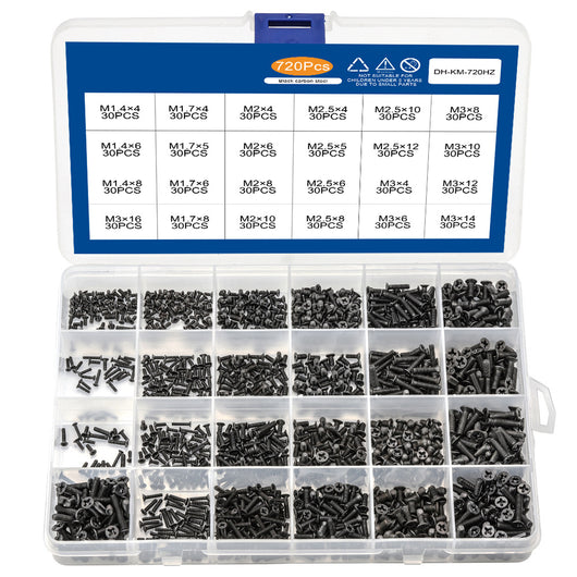 Juego de Tornillos de Cabeza Plana 450/650/720 Piezas - Image 10