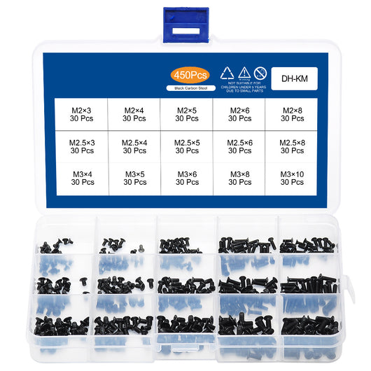 Juego de Tornillos de Cabeza Plana 450/650/720 Piezas