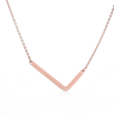 Collar Inicial Acero Inoxidable Chapado en Oro Rosa - Image 40