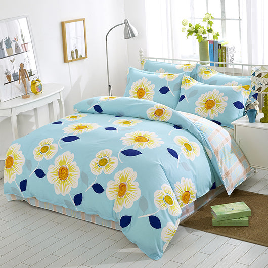 Juego de Cama Algodón Twill Estampado de 4 Piezas - Image 8