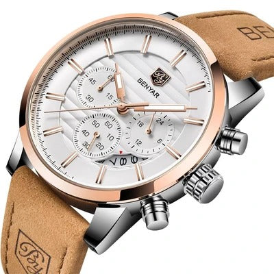 Reloj para Hombre con Tres Esferas y Correa Ajustable
