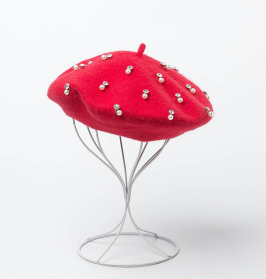 Boina de Lana con Strass Elegante - Image 14