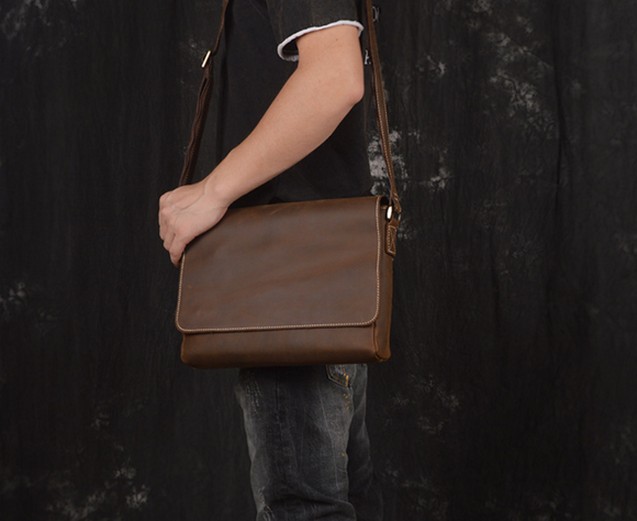 Bolso Bandolera Vintage Artesanal para Hombre