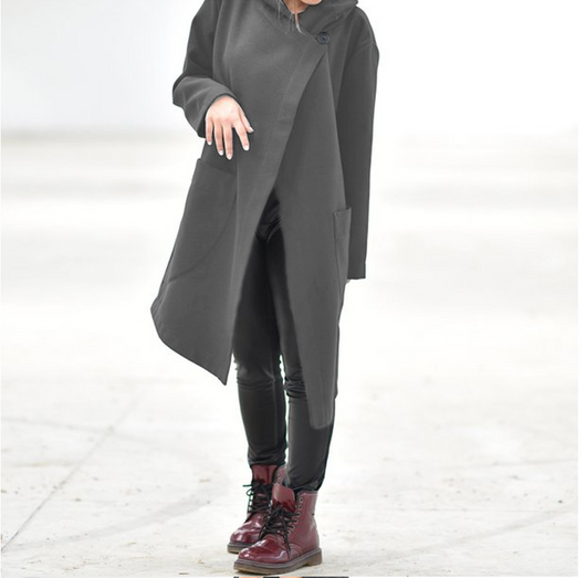 Sudadera Polar Suelta Larga con Protección al Viento para Mujer - Image 11