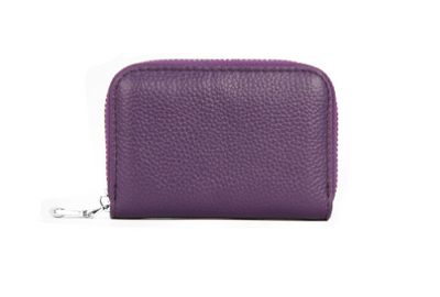 Billetera Compacta de Cuero Genuino con Protección RFID para Mujer - Image 14