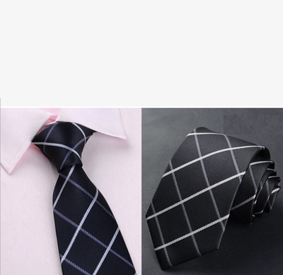 Corbata Ejecutiva Premium 8cm - Diseño Clásico Negro, Rojo y Azul - Image 7