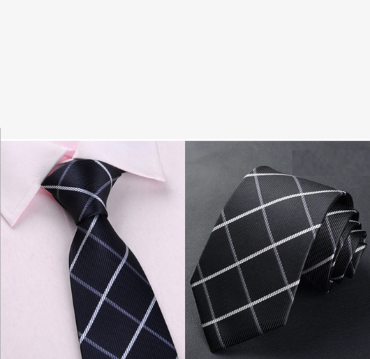 Corbata Ejecutiva Premium 8cm - Diseño Clásico Negro, Rojo y Azul - Image 7