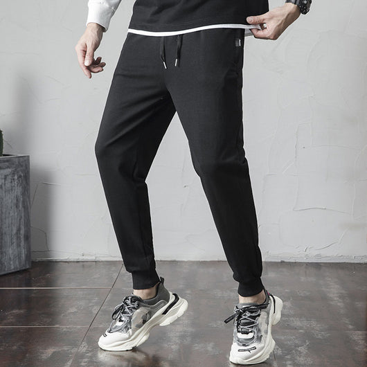 Pantalones de Algodón con Puños Fruncidos