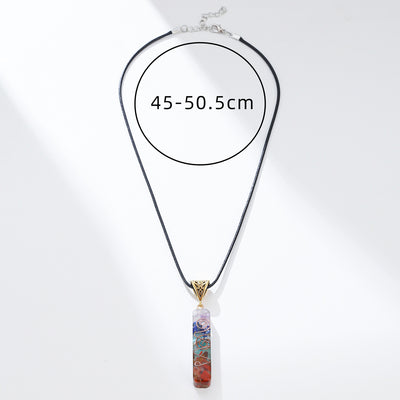 Colgante de Cristal Curativo Reiki con Piedra Natural para 7 Chakras - Image 72