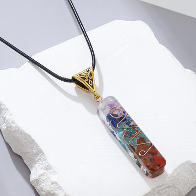 Colgante de Cristal Curativo Reiki con Piedra Natural para 7 Chakras - Image 78