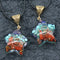 Colgante de Cristal Curativo Reiki con Piedra Natural para 7 Chakras