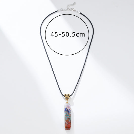 Colgante de Cristal Curativo Reiki con Piedra Natural para 7 Chakras - Image 9