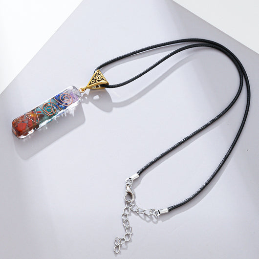Colgante de Cristal Curativo Reiki con Piedra Natural para 7 Chakras - Image 10