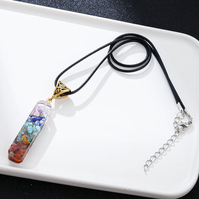 Colgante de Cristal Curativo Reiki con Piedra Natural para 7 Chakras - Image 11