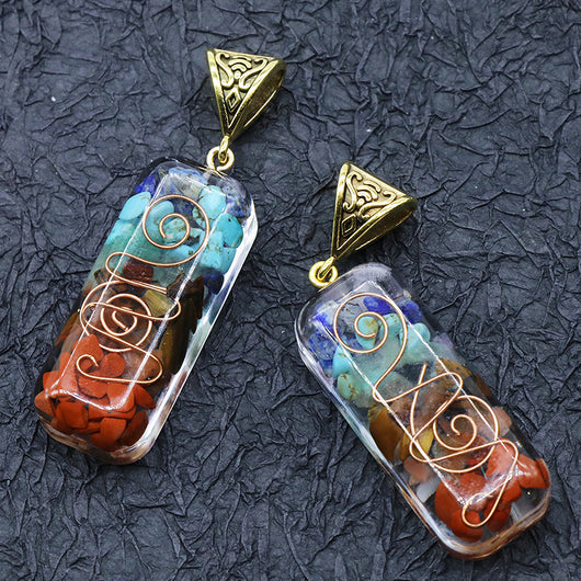 Colgante de Cristal Curativo Reiki con Piedra Natural para 7 Chakras - Image 13