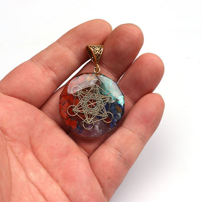 Colgante de Cristal Curativo Reiki con Piedra Natural para 7 Chakras - Image 22