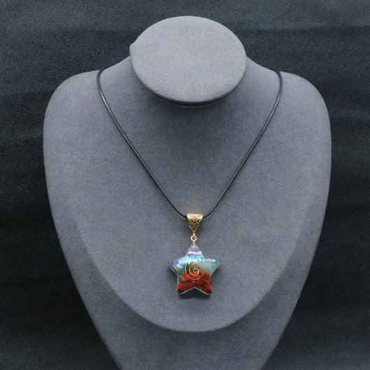 Colgante de Cristal Curativo Reiki con Piedra Natural para 7 Chakras - Image 23