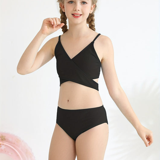 Bikini Dos Piezas con Cruzado para Niñas - Image 9